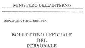 Bollettino Ufficiale del Personale - Pubblicazione DD.MM. datati 5 dicembre 2019