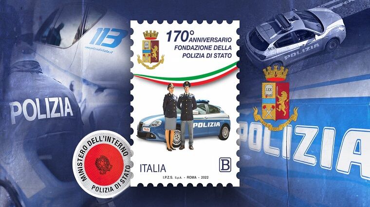 I 170 anni della POLIZIA DI STATO sui nuovi 2 euro d'ITALIA
