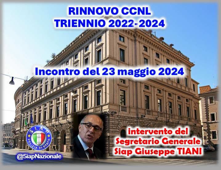 Rinnovo CCNL 2022/2024 - Incontro del 23 maggio 2024