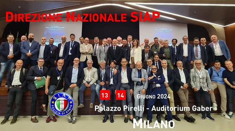 Milano - Direzione Nazionale SIAP 13 e 14 Giugno 2024