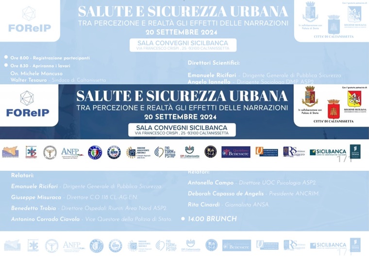 Eventi - Salute e Sicurezza Urbana tra percezione e realtà gli effetti delle narrazioni