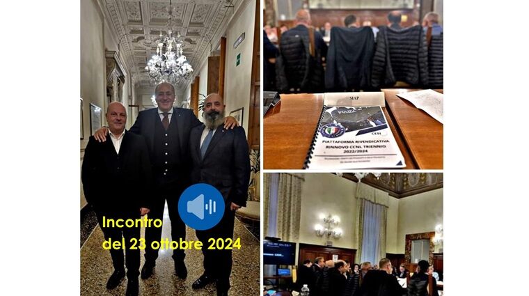 CCNL 2022/2024  - Audio dell'intervento del Segretario Generale Tiani e Comunicato esito incontro 