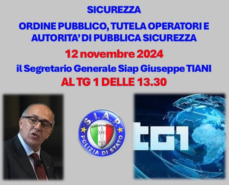 Il Segretario Generale Tiani al TG1