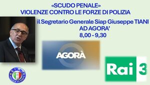 Scudo Penale - Tiani interviene nella trasmissione di RAI 3 Agorà