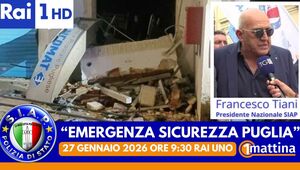 Emergenza Sicurezza in Puglia - Il SIAP a 1Mattina