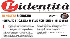 Contratto e Sicurezza, lo Stato non consumi chi lo serve