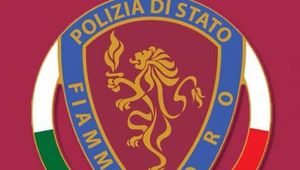 Paolo Venturini e la sua impresa  con i colori della Polizia di Stato  